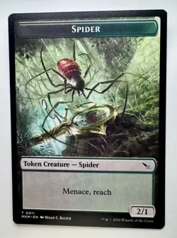 Spider Token (011) Murders at Karlov Manor MKM MTG Magic - Image 1