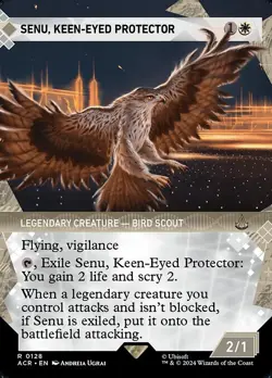 NM Showcase Senu, Keen-Eyed Protector, Assassin's Creed, Magic, 128 - Image 1