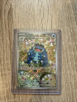 Pokemon TCG SV Black Bolt English Seismitoad #105/086 Illustration Rare - Image 1