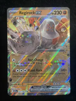 Pokemon TCG 4 Card EX Holo Lot Wugtrio Alakazam Regirock Flamigo NM Condition - Image 3