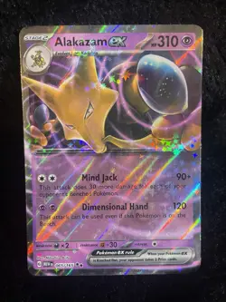 Pokemon TCG 4 Card EX Holo Lot Wugtrio Alakazam Regirock Flamigo NM Condition - Image 4