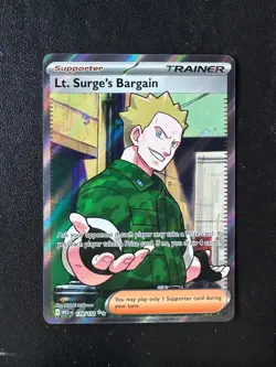POKEMON TCG - MEGA EVOLUTION - LT. SURGE'S BARGAIN 170/132 - Image 1