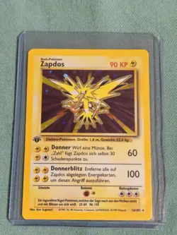 Pokemon Zapdos 16/102 Holo German 1st Edition Base Set - Image 1