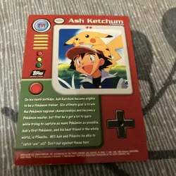 topps Pokemon TV Animation Edition Series 1 Holo Foil TV1 Ash Ketchum - Image 2