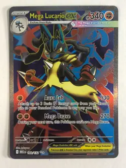 Pokemon TCG Mega Evolutions Full Art Mega Lucario EX 160/132 Near Mint - Image 1