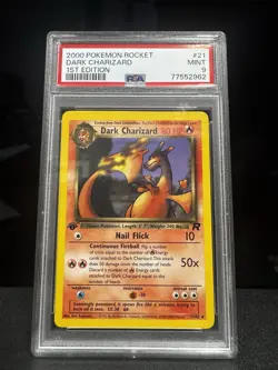 2000 Pokemon Rocket DARK CHARIZARD #21 PSA 9 1st Edition! - Image 3