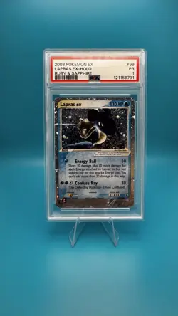 Pokemon 2003 EX Ruby & Saphire Lapras EX Holo #99 PSA 1 PR - Image 1