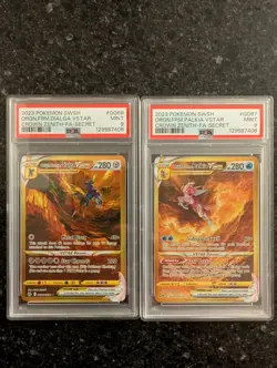 2023 Pokemon SWSWH Dialga & Palkia VSTAR Crown Zenith PSA 9 - Image 1