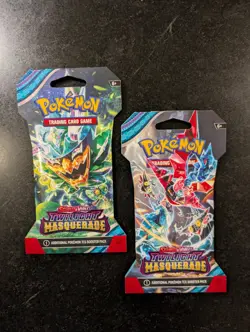2 Pokemon TCG twilight masquerade SEALED booster packs - Image 1