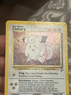 pokemon base set 2 holos Lot - Poliwrath, Hitmonchan, & Clefairy - See Pics - Image 3