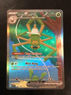 Pokemon Spidops ex 2023 SVI Scarlet & Violet 243 Special Illustration Rare - Image 1