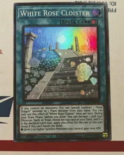 YuGiOh! - White Rose Cloister KICO-EN019 Super Rare 1st Edition Holo - Image 1