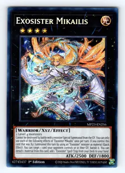 Yugioh Exosister Mikailis MP23-EN256 1st Edition Prismatic Secret Rare - NM 💎 - Image 1