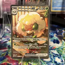Whimsicott ex 165/086 Special Illustration SIR Holo White Flare Pokemon TCG Card - Image 1