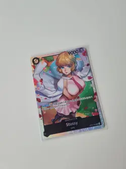 Stussy Super Rare Character Card - One Piece TCG (OP07-085) - Image 1