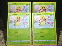 4X Ledyba 1/15 Sword & Shield 2022 McDonald's Happy Meal Promo Pokemon Cards Lot - Image 1