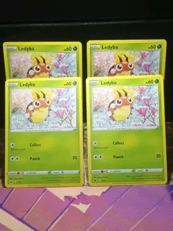 4X Ledyba 1/15 Sword & Shield 2022 McDonald's Happy Meal Promo Pokemon Cards Lot - Image 2