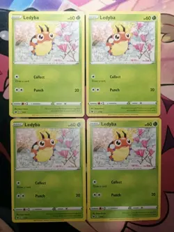 4X Ledyba 1/15 Sword & Shield 2022 McDonald's Happy Meal Promo Pokemon Cards Lot - Image 3