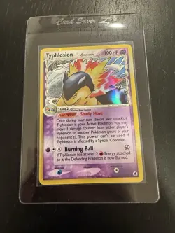 Pokemon TCG Typhlosion EX Dragon Frontiers Holo Rare Card 12/101 Delta Species - Image 1