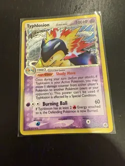 Pokemon TCG Typhlosion EX Dragon Frontiers Holo Rare Card 12/101 Delta Species - Image 2