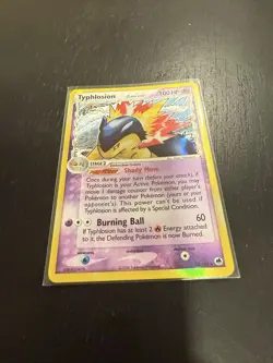 Pokemon TCG Typhlosion EX Dragon Frontiers Holo Rare Card 12/101 Delta Species - Image 5