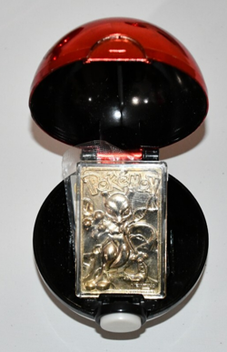 Mewtwo 23K Gold-Plated Pokemon Trading Card 1999 Burger King w/COA and Pokeball - Image 1