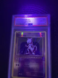 Pokemon 2016 XY Evolutions Mewtwo #051/108 Reverse Holo Rare PSA8 NM MT Card TCG - Image 3