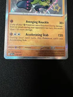 Pokemon TCG Lucario Paldean Fates Shiny Rare Holo Card 174/091 NM/M Condition - Image 3