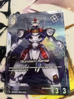 Gundam Aerial Alternate Art Winner Foil - GD01-070 R NM - Gundam TCG Card Game - Image 1