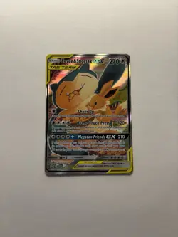 Pokemon Eevee & Snorlax GX Tag Team Promo Card SM169 - Image 1