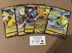 5 Pokemon Pokemon Jumbo V Ex Promo Card TCG Pikachu Zapdos Regieleki Toxtricity - Image 1