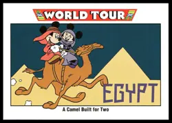 Egypt A Camel Built for Two #176 World Tour Disney Collector's Cards Impel - Image 1