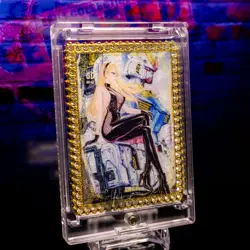 Kalifa One Piece Gundam Metal Framed Card #31/100 Jewel Encrusted Gold Plated - Image 3