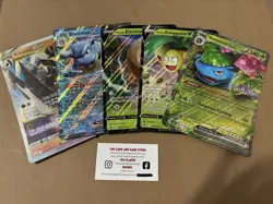 5 Jumbo Pokemon V EX TCG Promo Card Pokemon Venusaur Blastoise Kleavor Electrode - Image 1