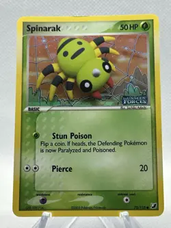 Pokemon Card - Spinarak EX Unseen Forces 75/115 Reverse HOLO Stamped NM - Image 1