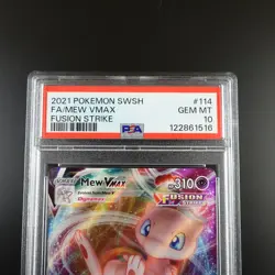 PSA 10 Mew Vmax 114/264 Pokemon Fusion Strike Holo Full Art Graded Card - Image 2
