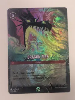 Dragon Fire - Disney Lorcana Promo Cards (DLPC) 1 / C1 FOIL - Image 1