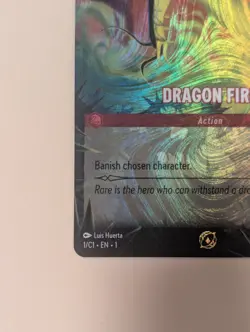 Dragon Fire - Disney Lorcana Promo Cards (DLPC) 1 / C1 FOIL - Image 2