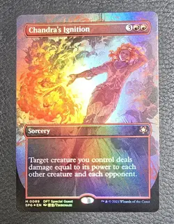 Chandra's Ignition (Borderless) Special Guests Foil MTG NM Magic Card - Image 1