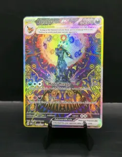 CUSTOM Holofoil Card With Texture Umbreon Prismatic Evolutions 161/131 Pokemon - Image 4
