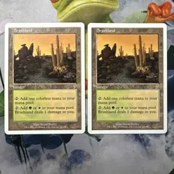 2x Brushland- 7th Edition- NM/LP- Mtg Magic The Gathering Cards - Image 1