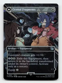 Crystal Fragments (Borderless) FOIL FINAL FANTASY Magic The Gathering Card - Image 1