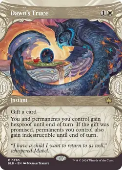 1 x Dawn's Truce - Foil - Showcase - Bloomburrow - NM-Mint - MTG - Image 1