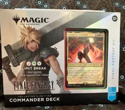 Factory Sealed Final Fantasy VII Limit Break Commander Deck Collector's Edition - Image 1