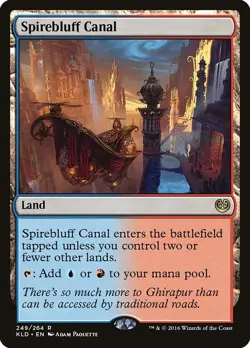 1 Spirebluff Canal #249 Kaladesh KLD Magic the Gathering MTG HP Heavily Played - Image 1