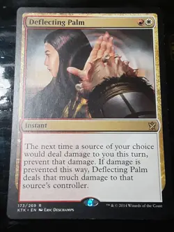 Deflecting Palm , Khans of Tarkir , Light play , MTG, FREE SHIPPING - Image 1