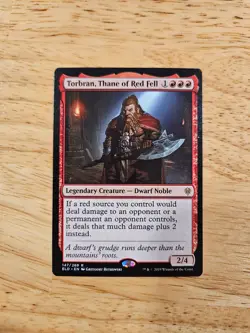 Torbran, Thane of Red Fell Throne of Eldraine Rare Magic MTG WOTC M9186 - Image 1