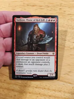 Torbran, Thane of Red Fell Throne of Eldraine Rare Magic MTG WOTC M9186 - Image 3
