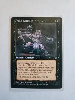 Thrull Retainer - Fallen Empires - MTG Magic - Uncommon - Black Enchant Creature - Image 1