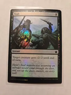 Stab (Foil) - Foundations - LP - Common - Instant - MTG Magic - Image 1